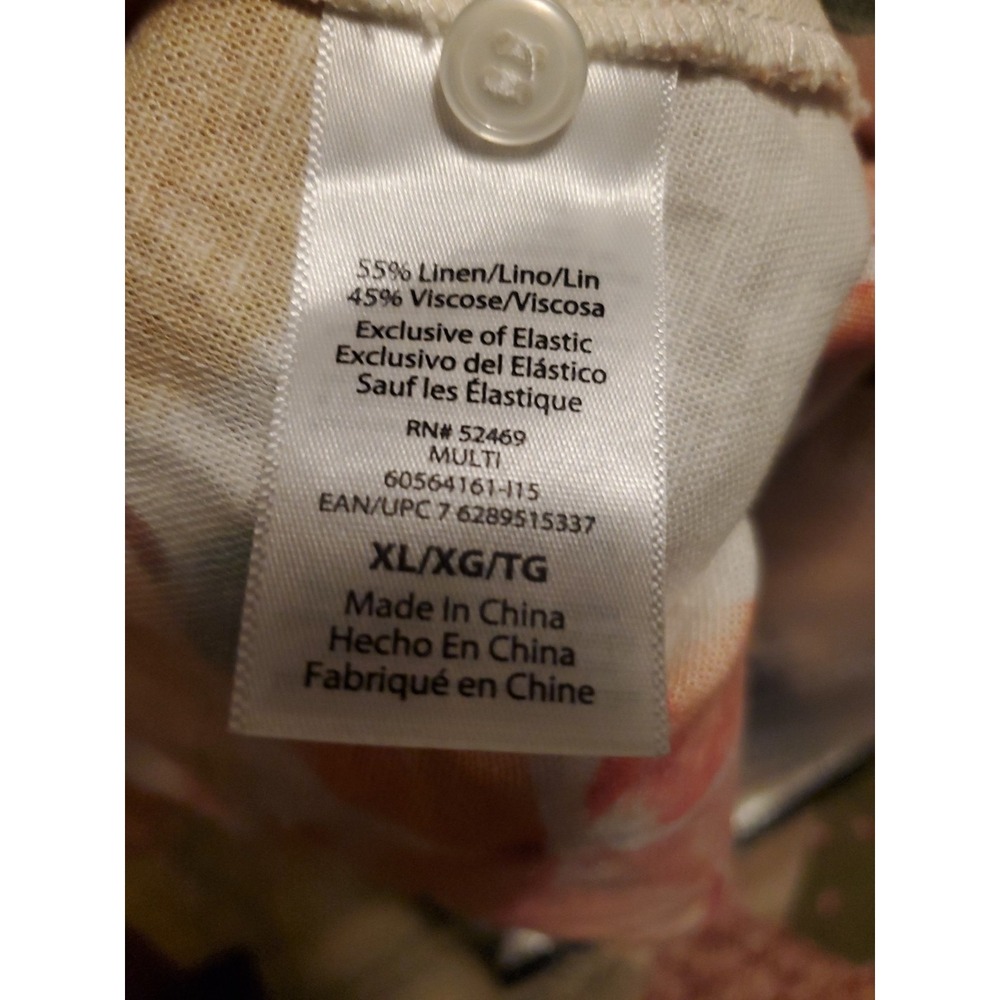 Sofia Jeans Sz XL Knot Front Peplum  Top White sleeveless linen Adjustable Strap - Picture 13 of 16